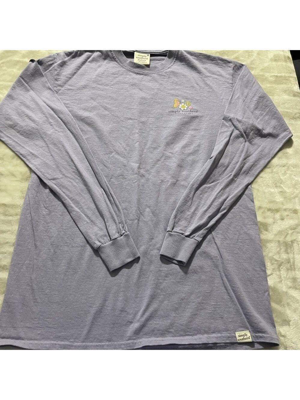 Simply Southern Men's Purple Long Sleeve Shirt M
